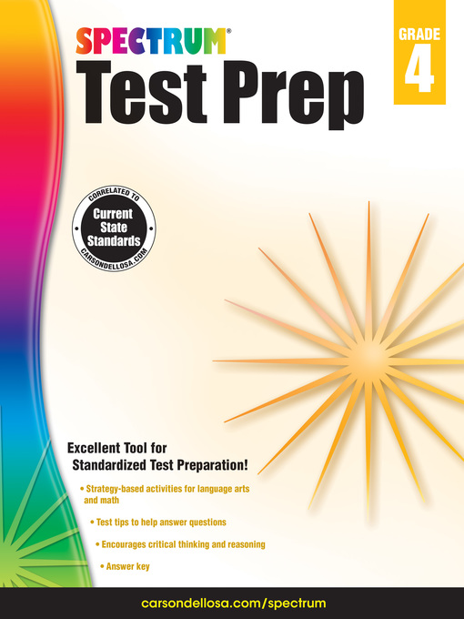 Title details for Spectrum Test Prep, Grade 4 by Spectrum - Available